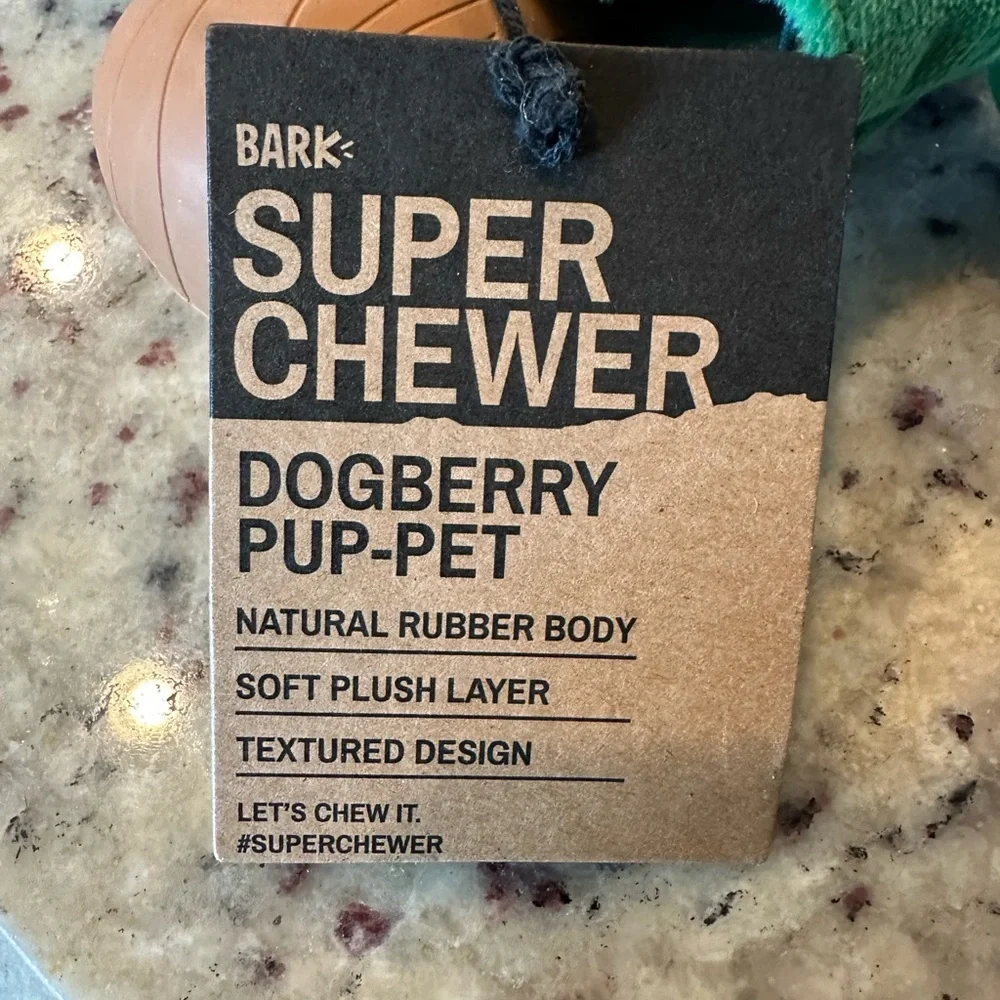 Bark Box Brand Dogberry Pup-Pet Dog Chew Toy
